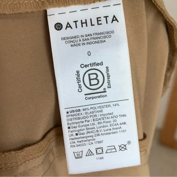 Athleta Brooklyn Heights Pant Khaki Tan Size 0 - Picture 9 of 10